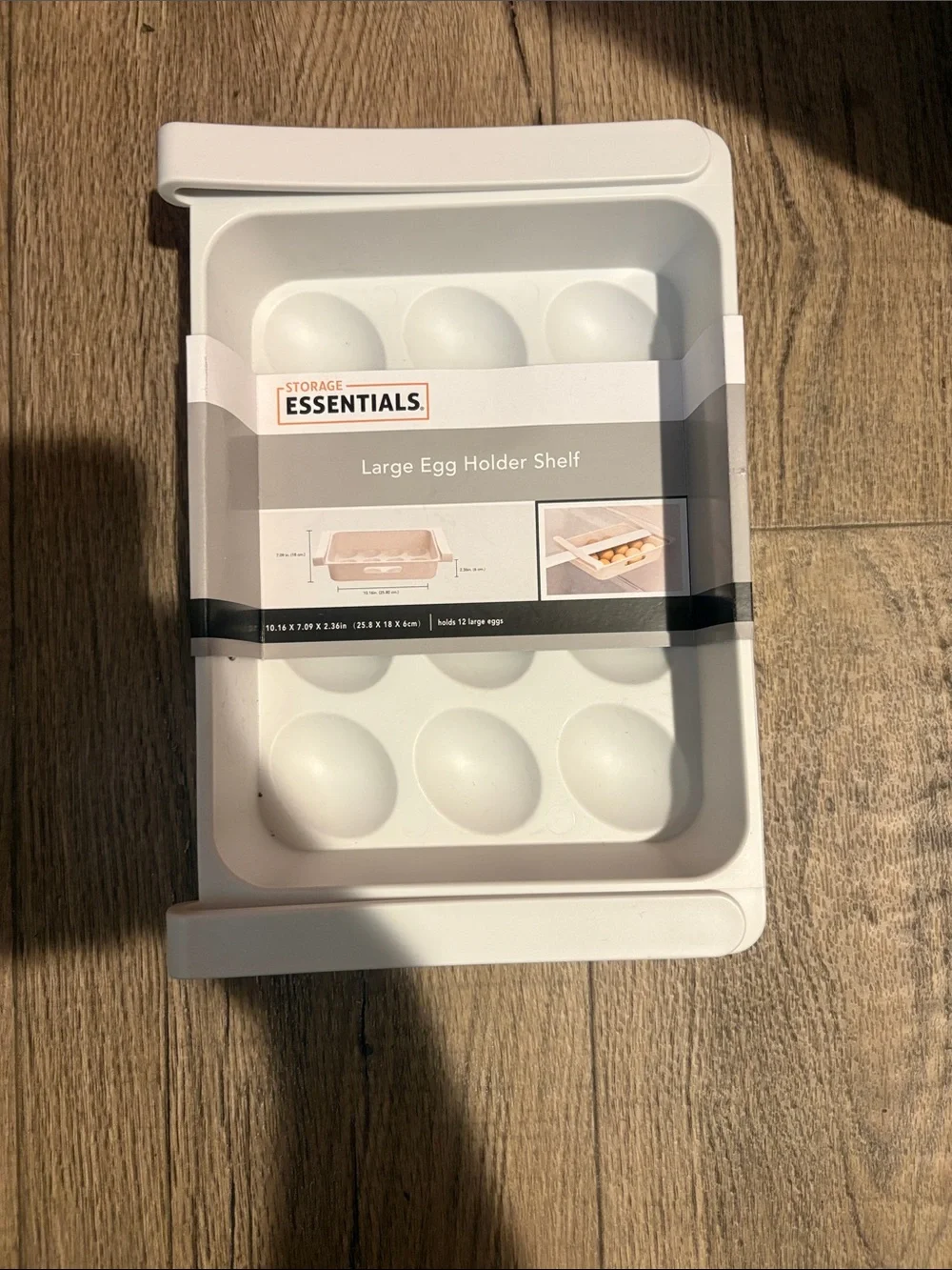 Large White Egg Holder Shelf